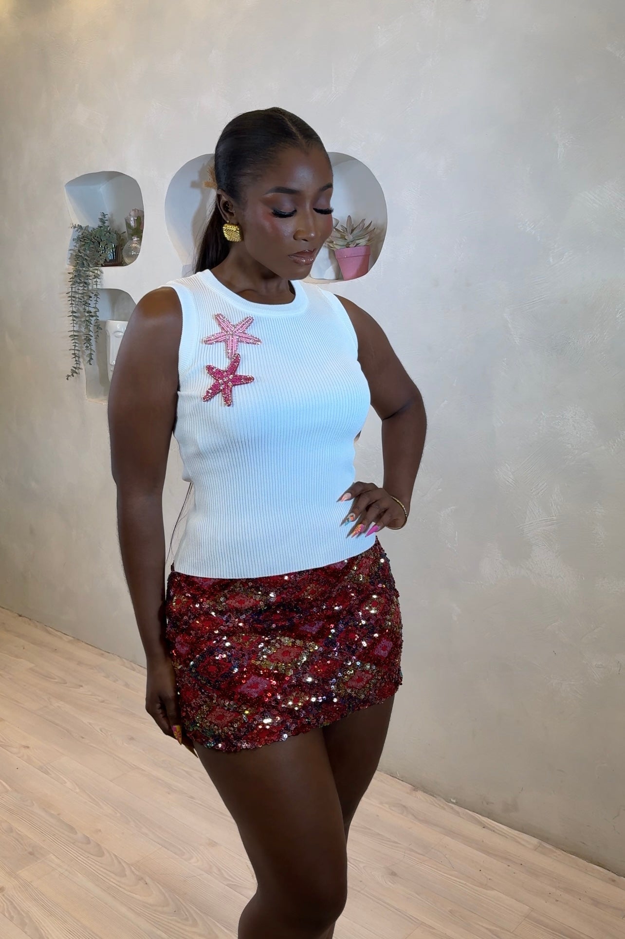 Fiesta Sparkle Mini Skirt