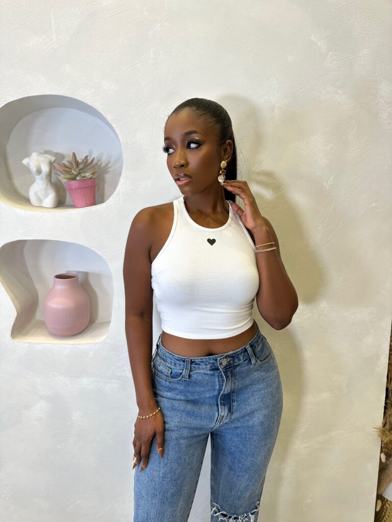 Small Hearts Crop Top