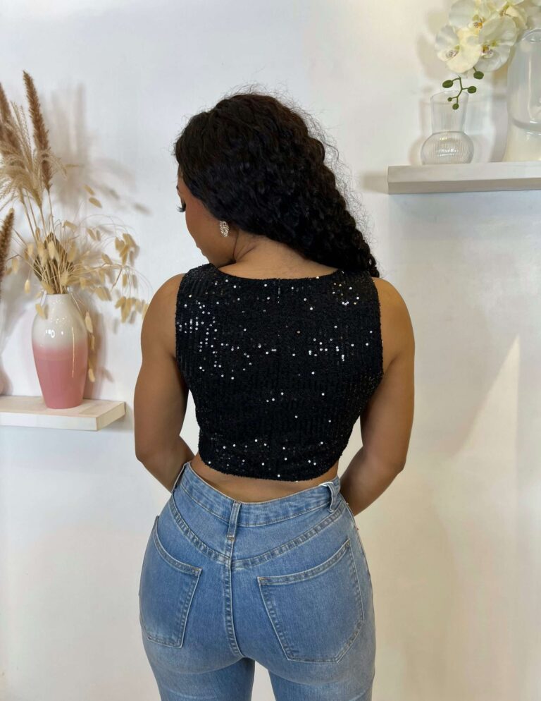 Melina GLitz Crop Top