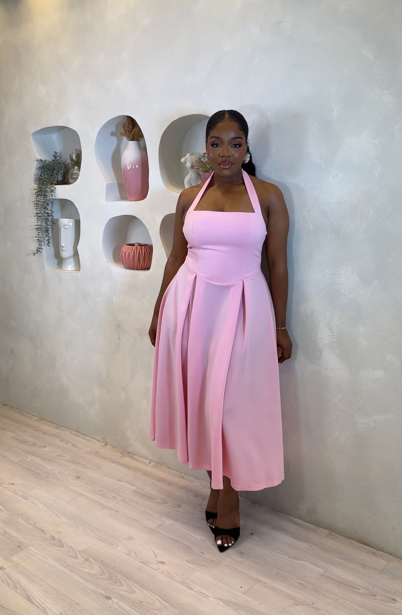 Sunlit Charm Midi Dress