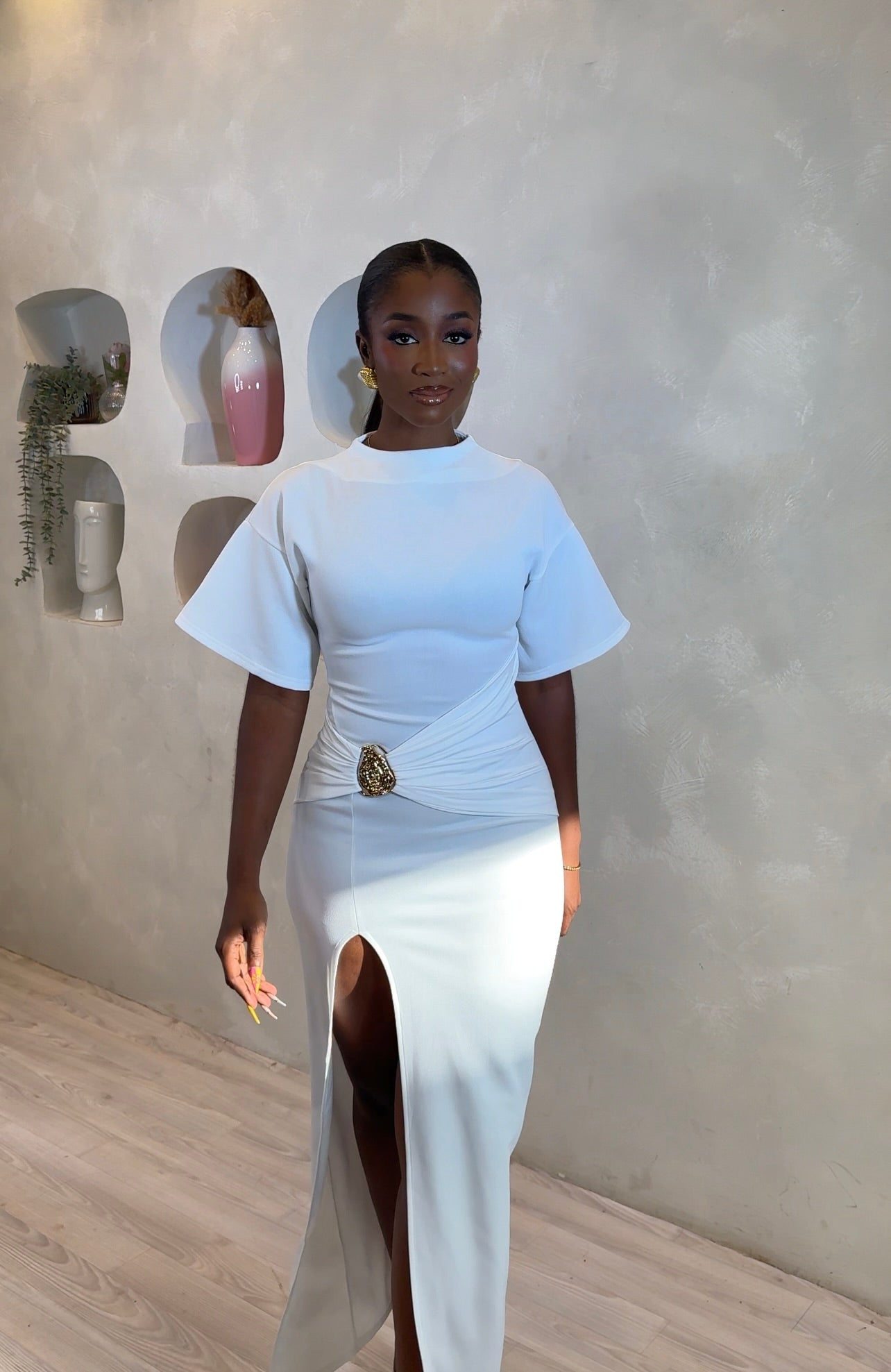 Ivory Grace Maxi Gown