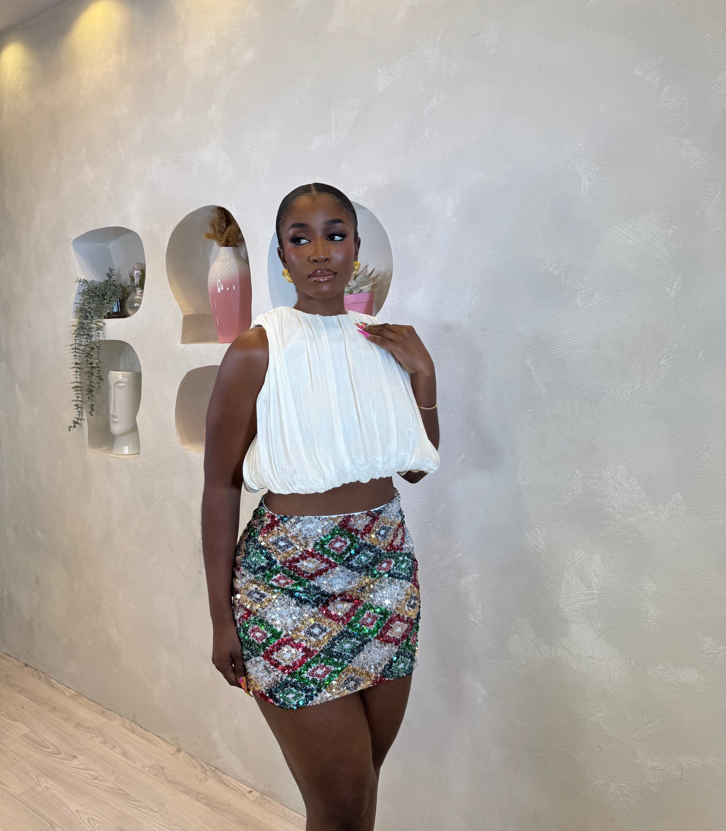 Fiesta Sparkle Mini Skirt