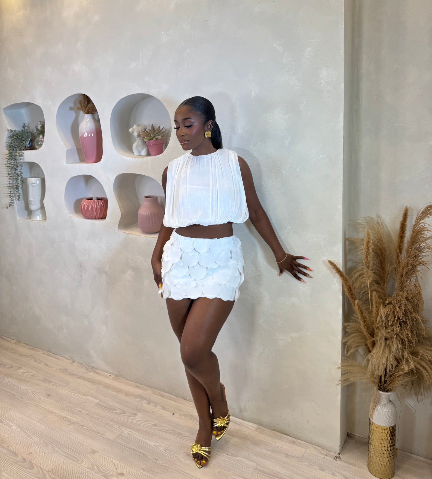 Ivory Petal Skirt