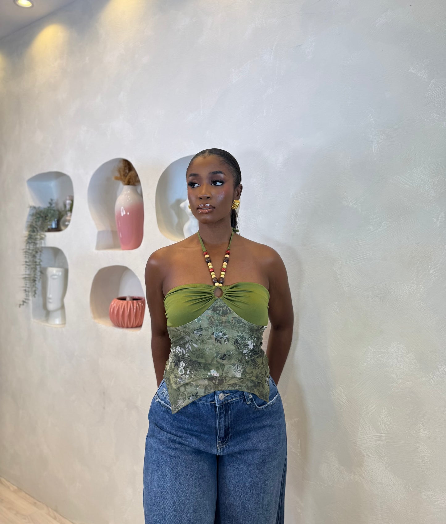 Emerald Essence Halter Top