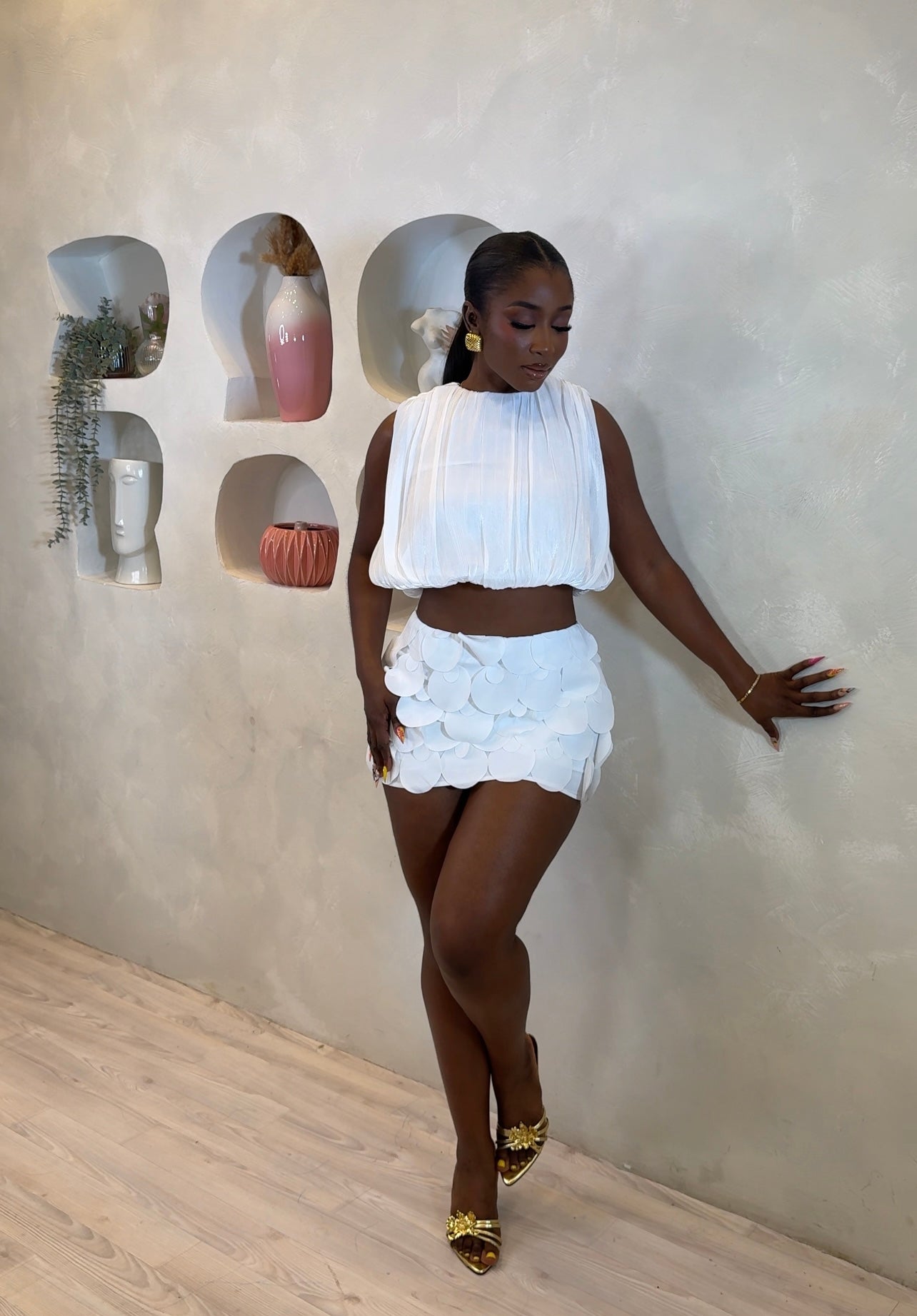 Ivory Petal Skirt