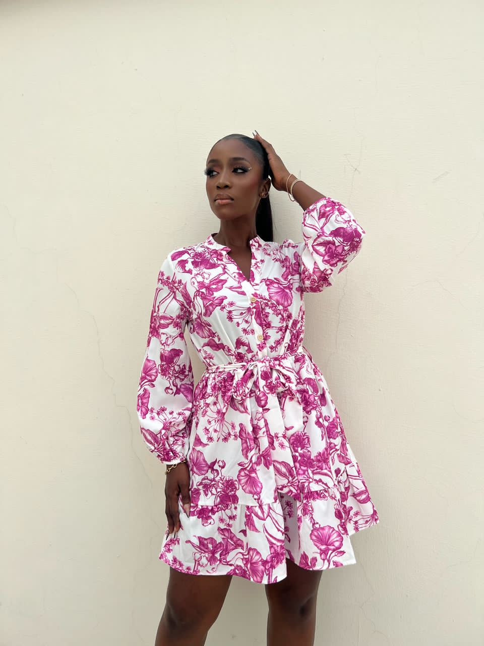 Girl Power Floral Mini Dress