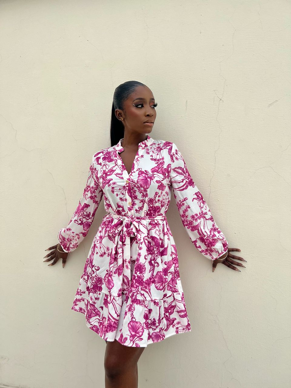 Girl Power Floral Mini Dress