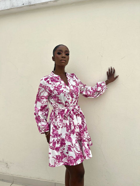 Girl Power Floral Mini Dress