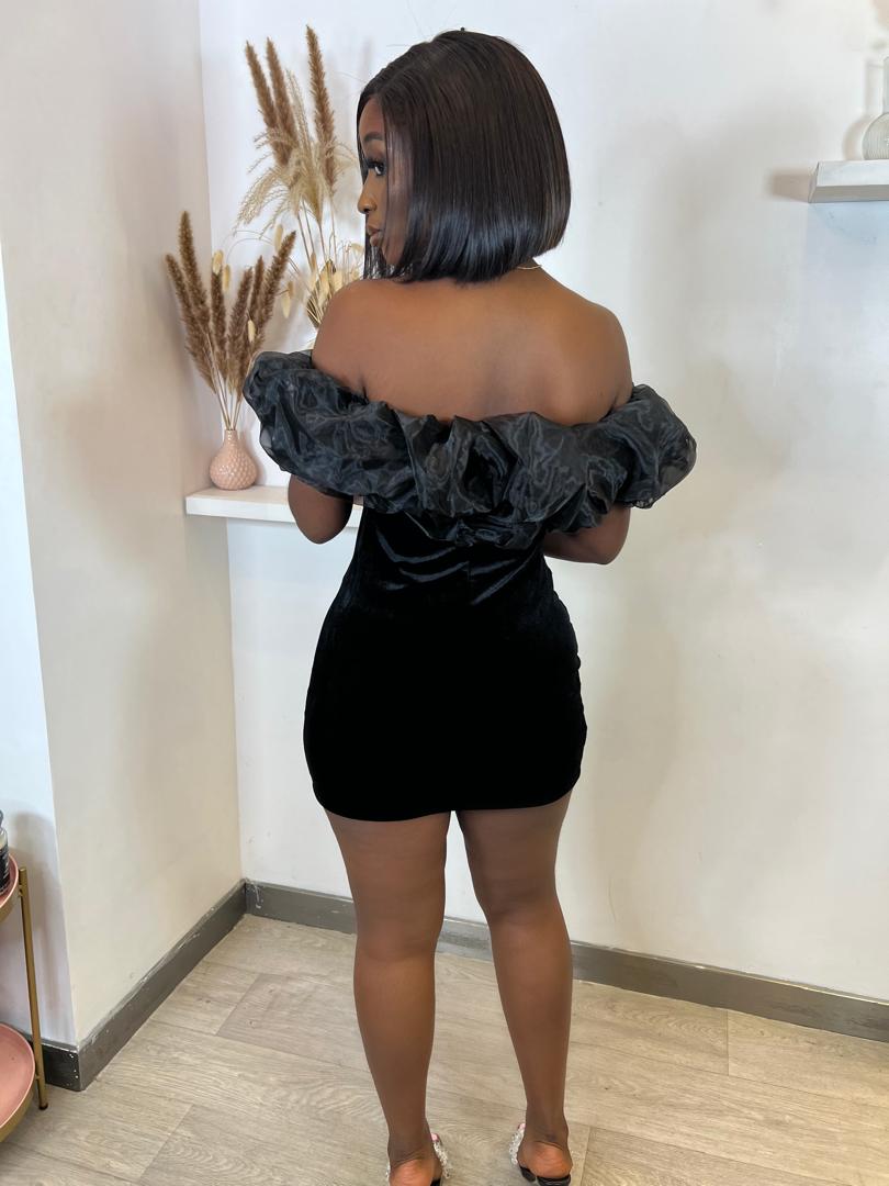 Deep Down Velvet Mini Dress