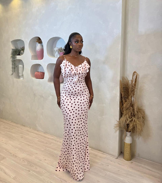 Shakira Polka Maxi Dress