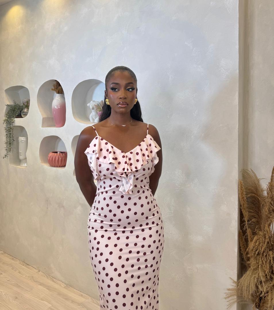 Shakira Polka Maxi Dress