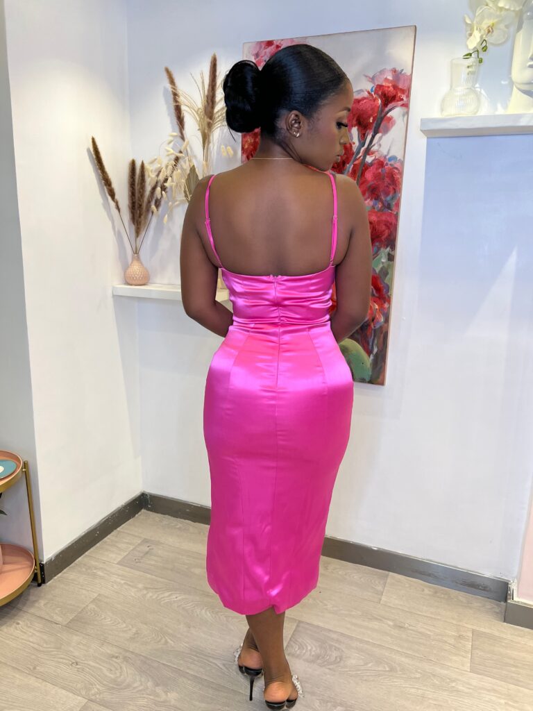 Debz Slit Midi Dress