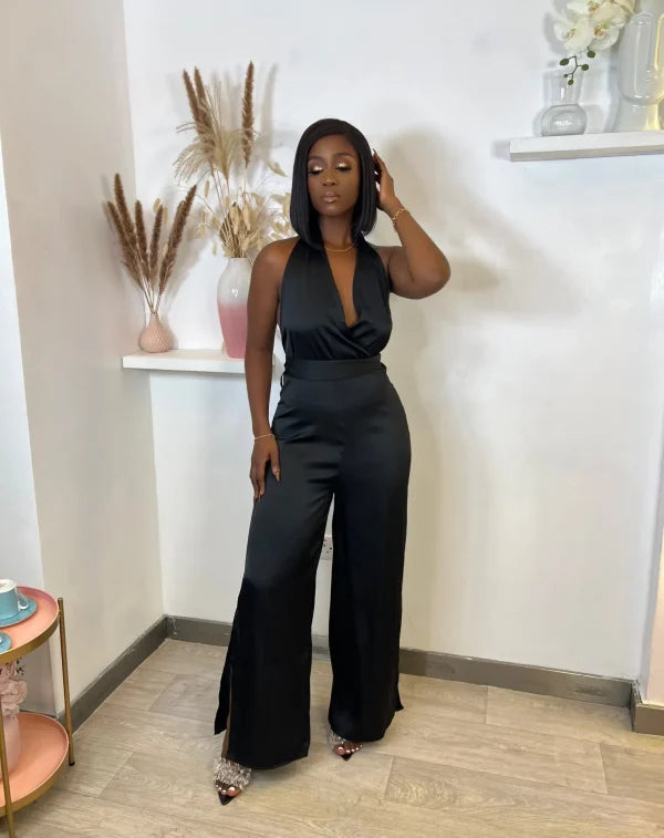 Satin Maxi Jumpsuit