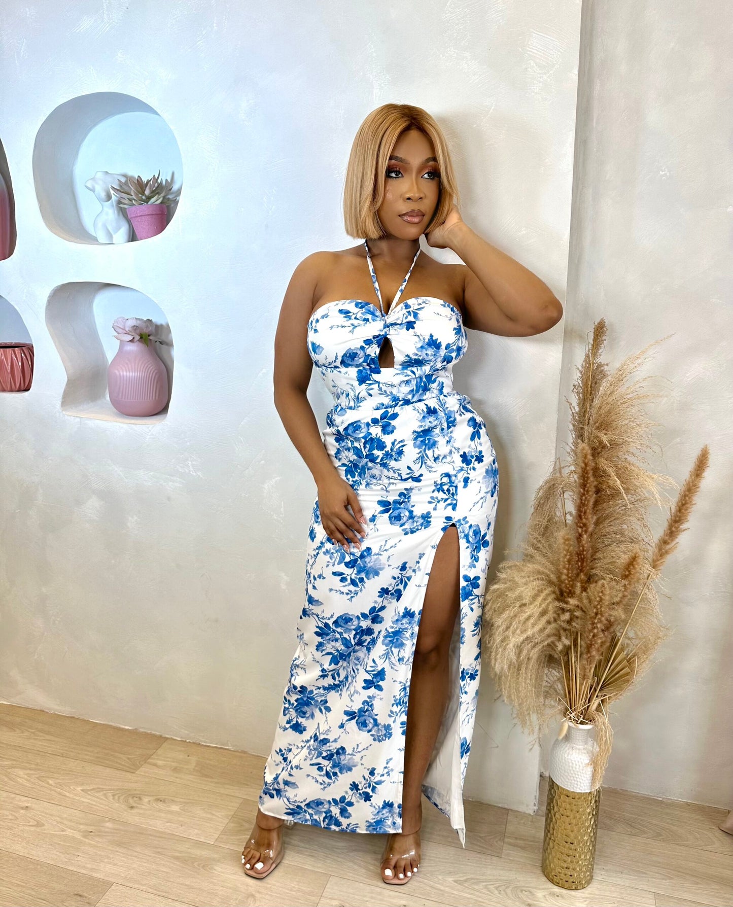 Daisy Lu Floral Maxi Dress