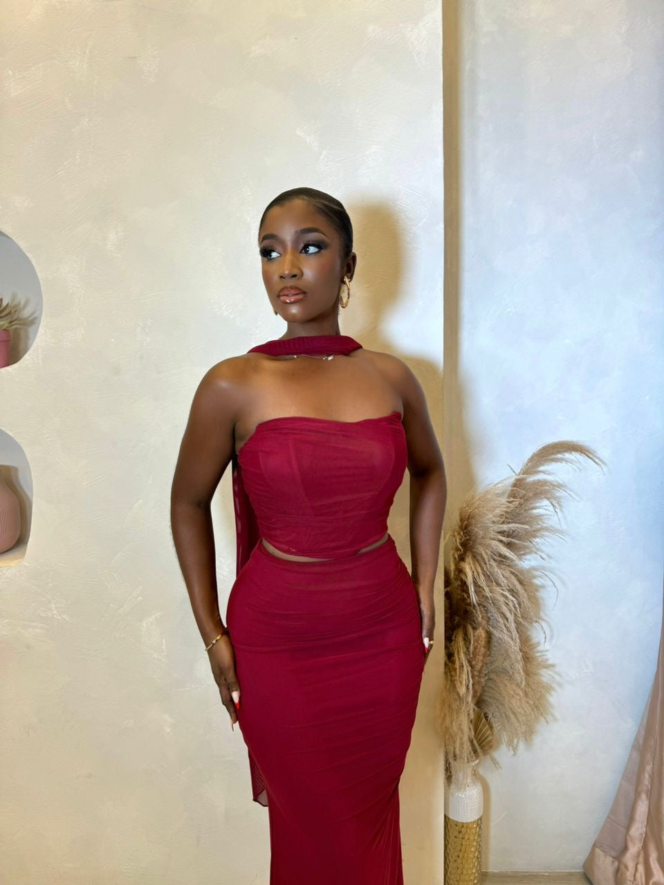 Hugs and kisses skirt set