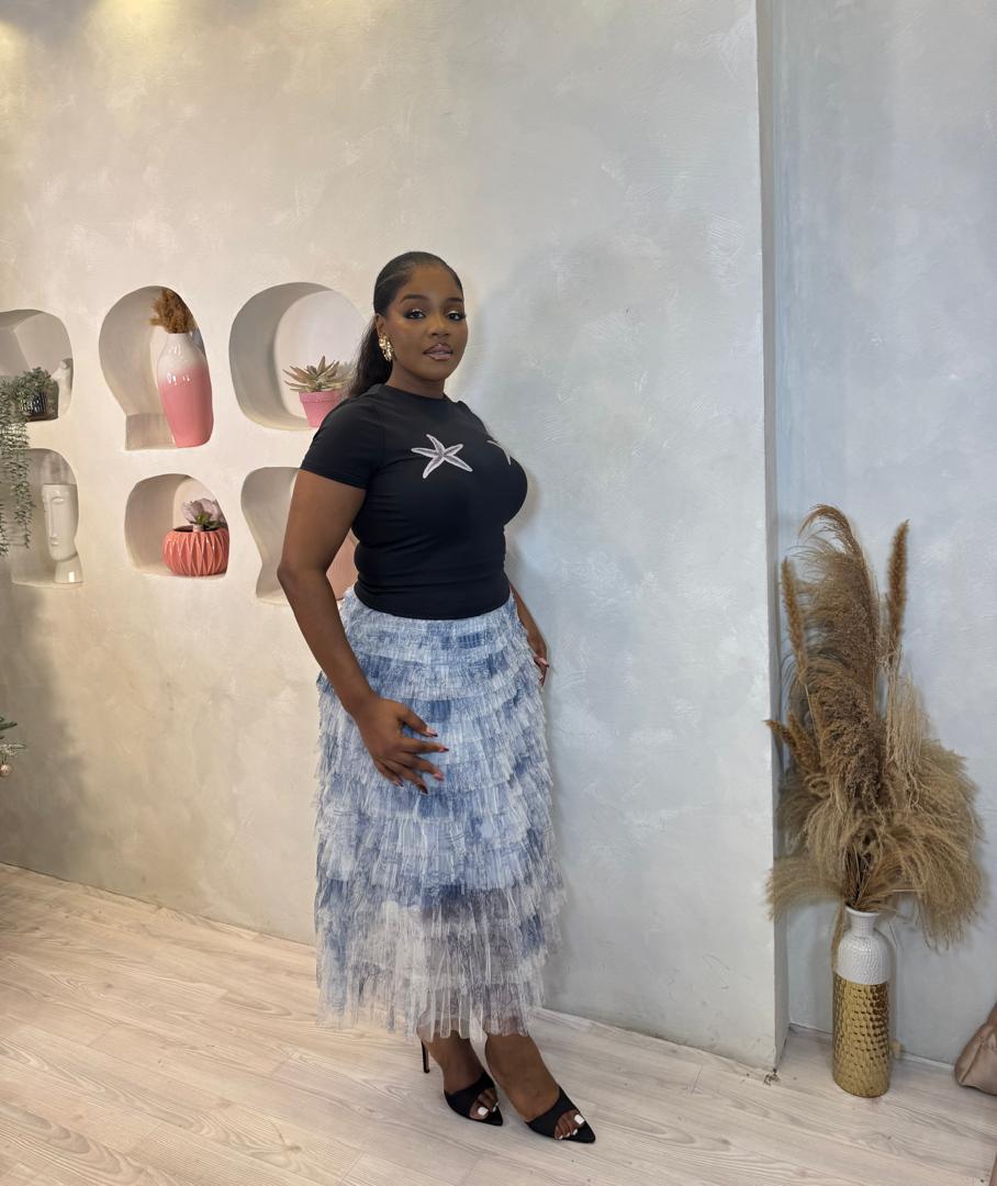 The Dream Layered Midi Skirt