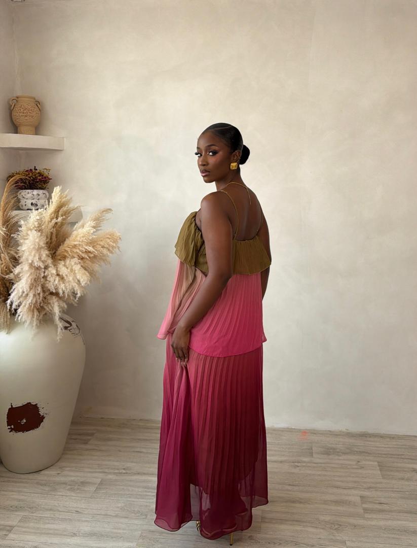 Mocha Rose Maxi Dress