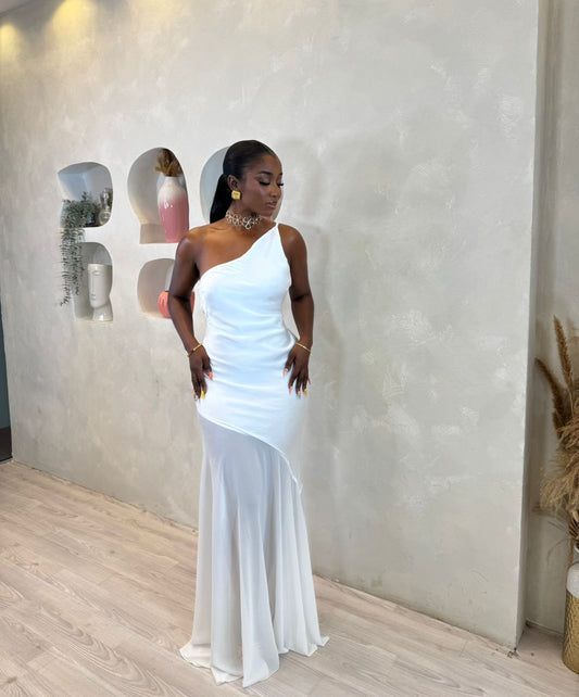 Ethereal One-Shoulder Maxi Dress
