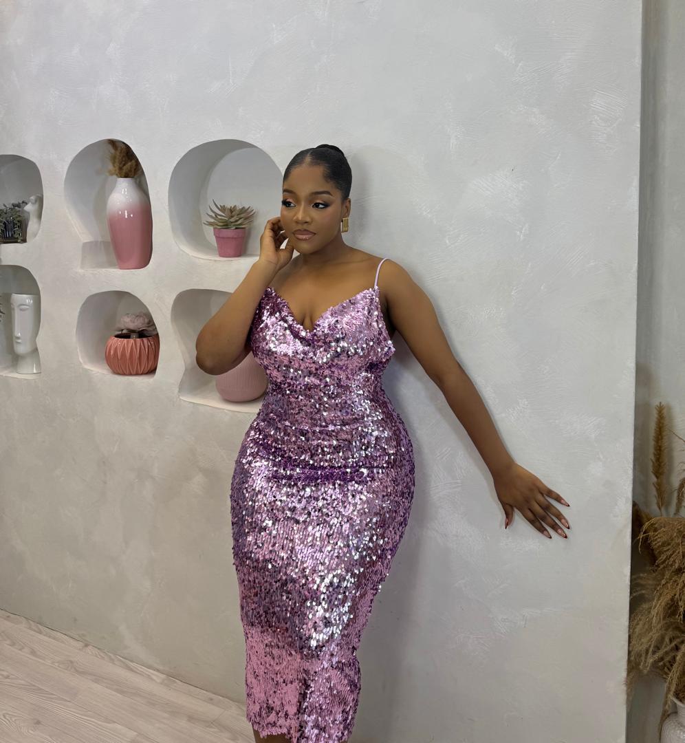 Gaya Sequin Midi Dress