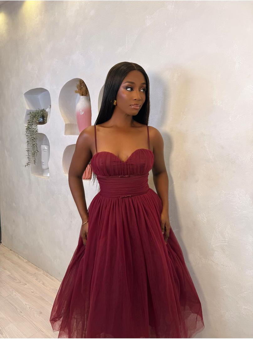 Bridget Tulle Midi Dress