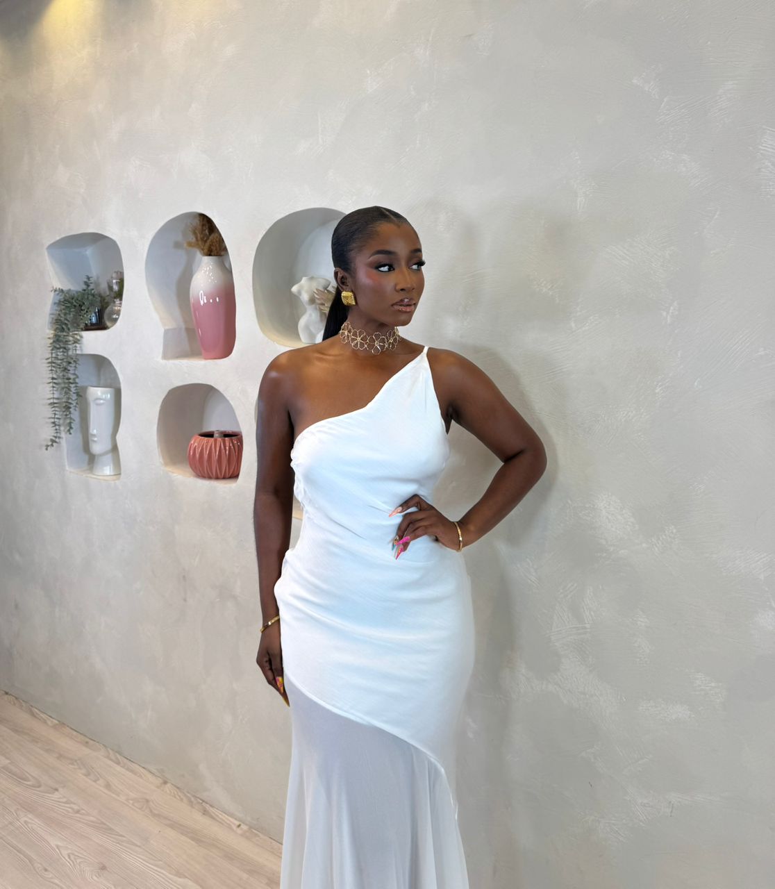 Ethereal One-Shoulder Maxi Dress