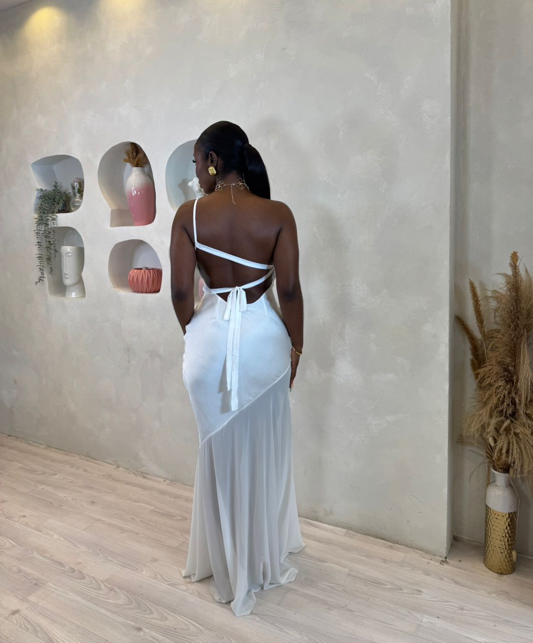 Ethereal One-Shoulder Maxi Dress