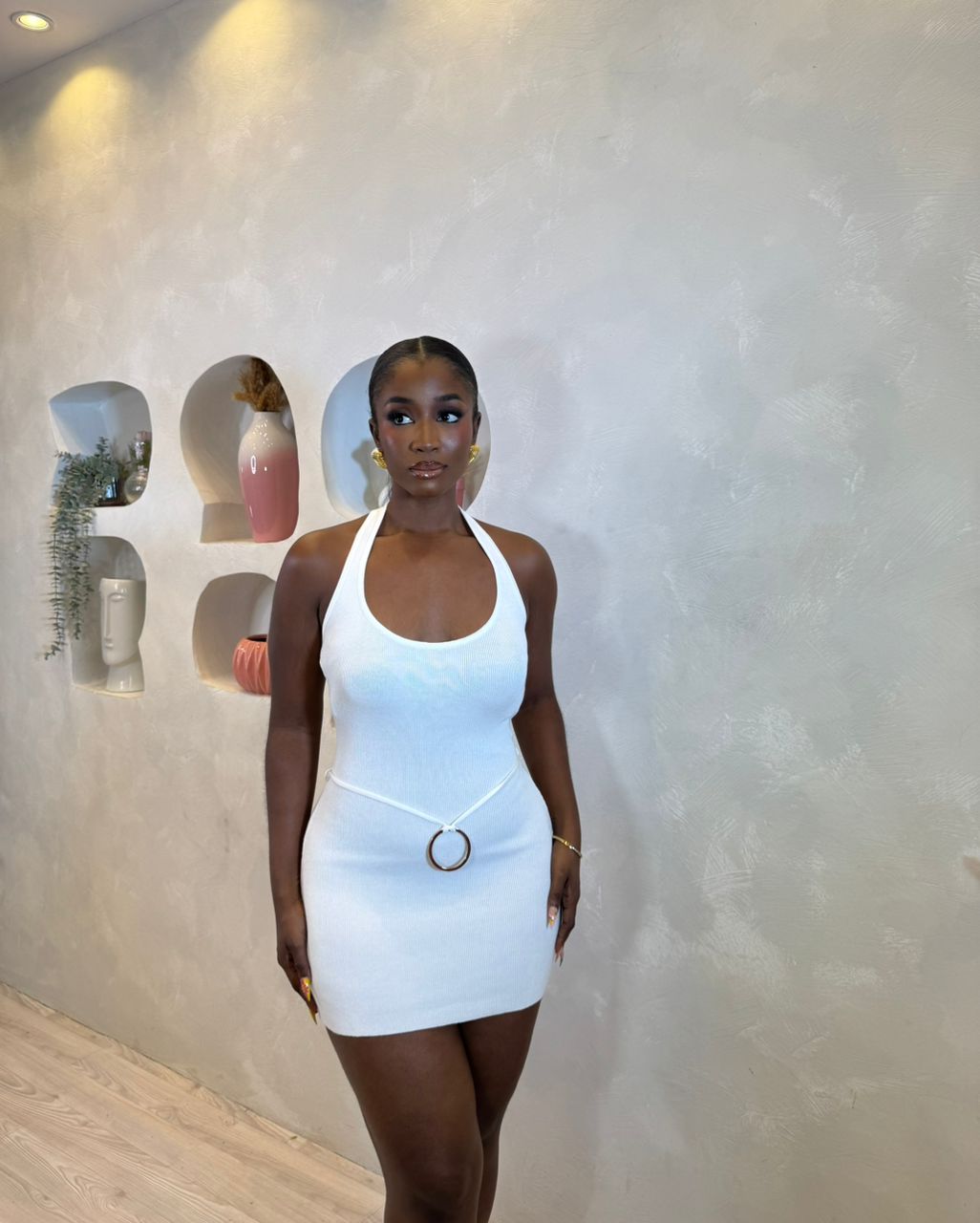 Fiery Halo Mini Dress