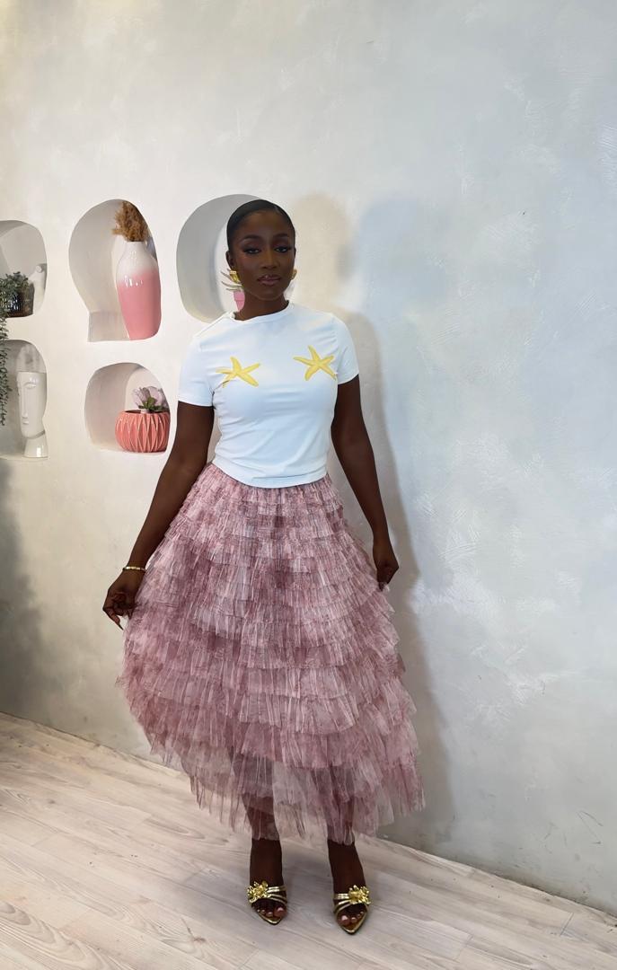 The Dream Layered Midi Skirt