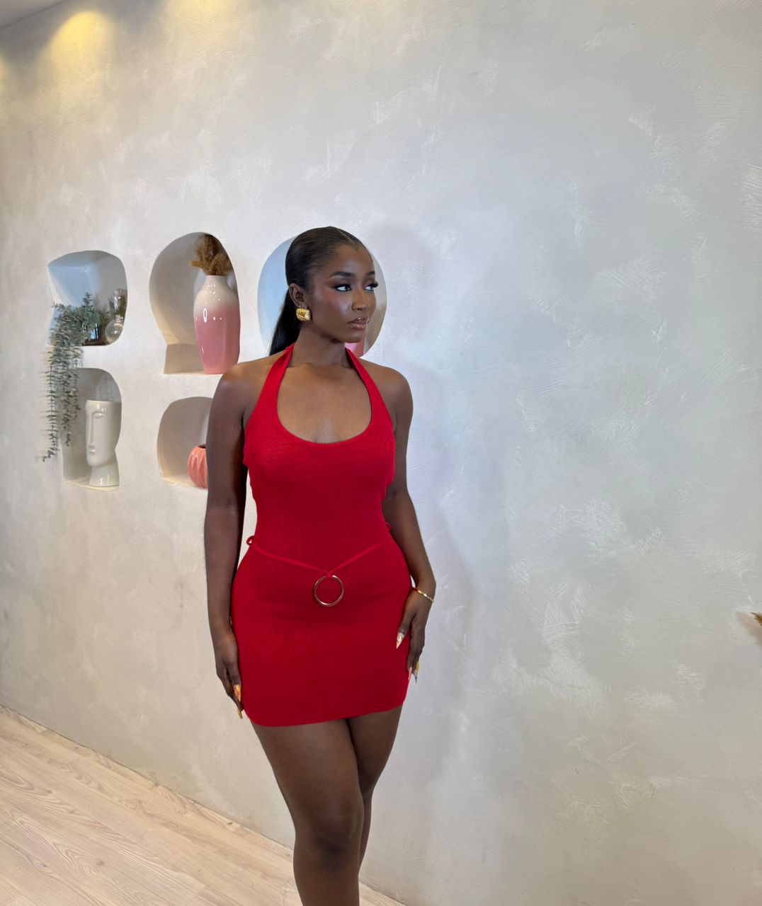 Fiery Halo Mini Dress