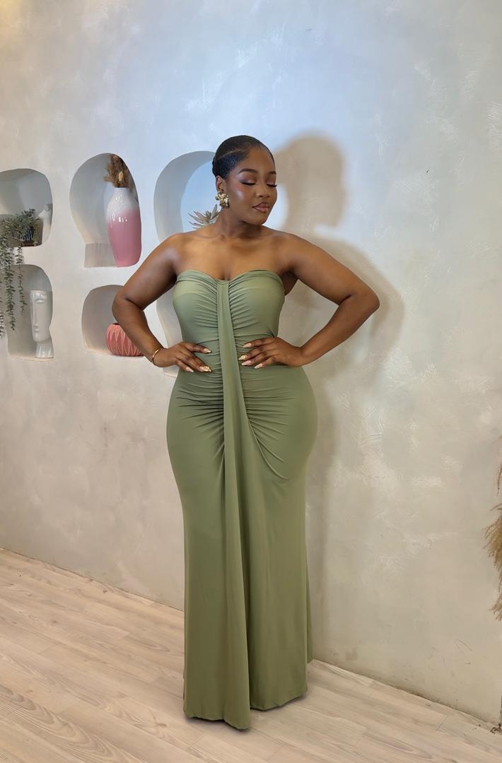 Olive Empress Maxi Dress