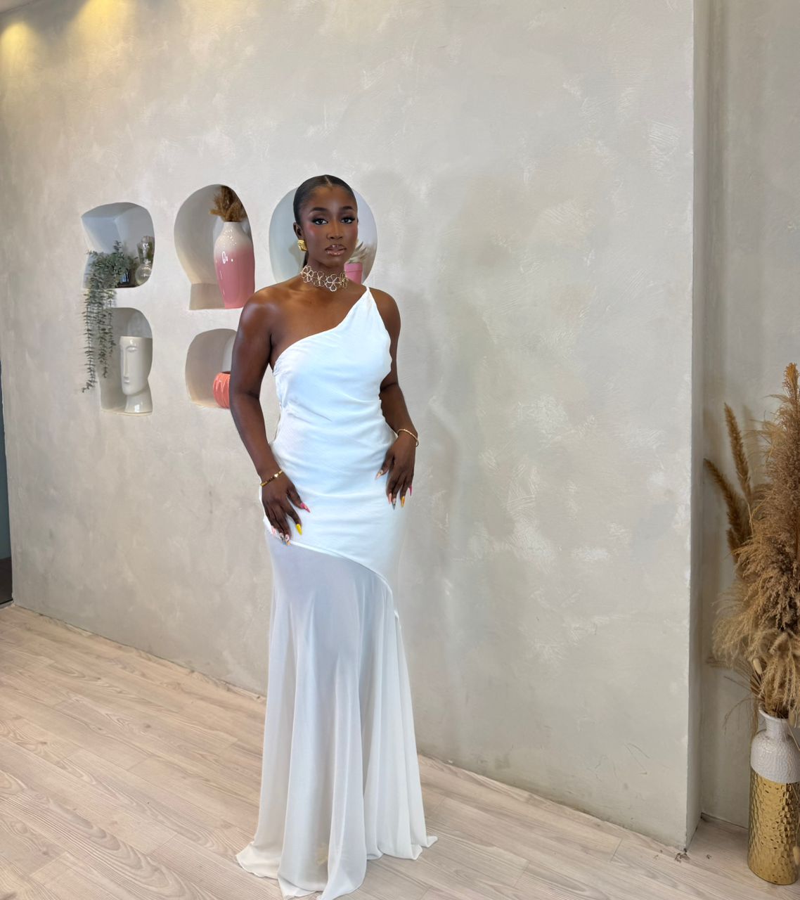 Ethereal One-Shoulder Maxi Dress