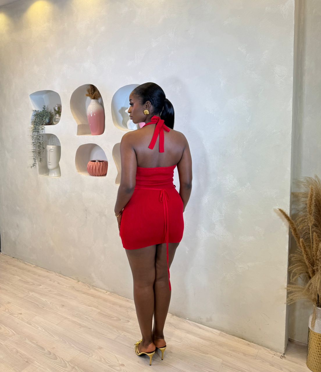 Fiery Halo Mini Dress