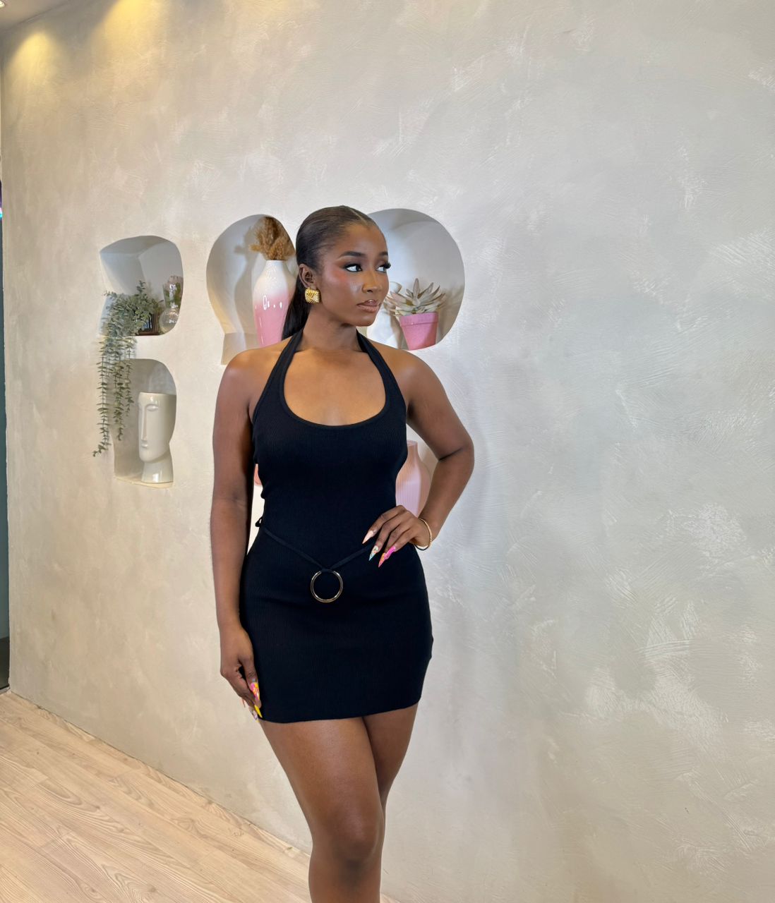 Fiery Halo Mini Dress