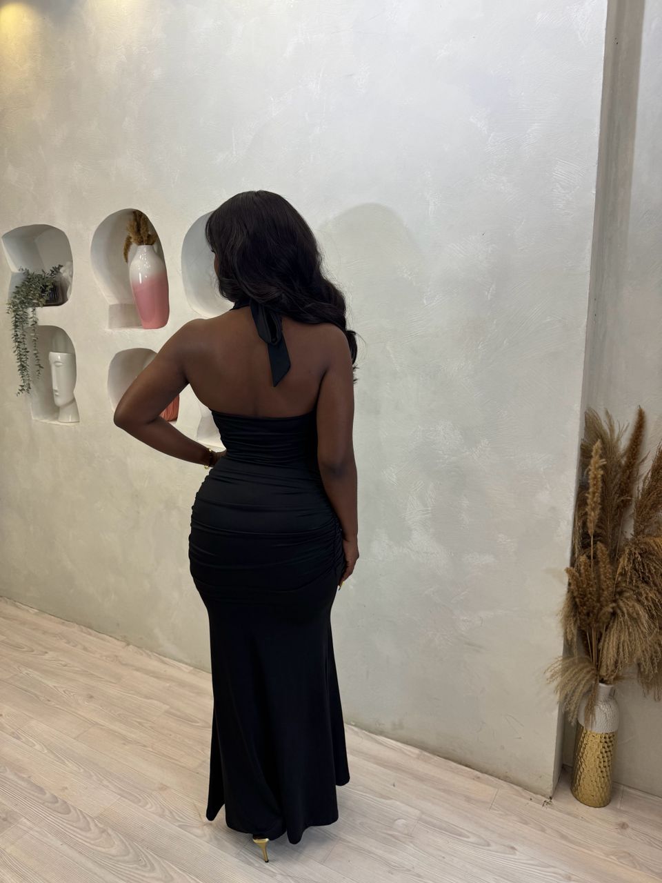 Sleek bodycon maxi dress