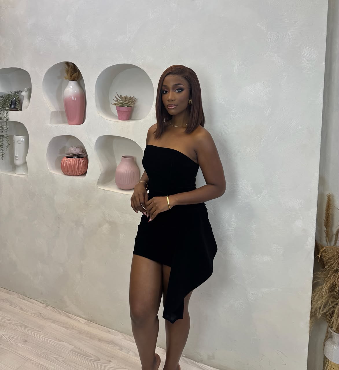 Velvet Flame Mini Dress