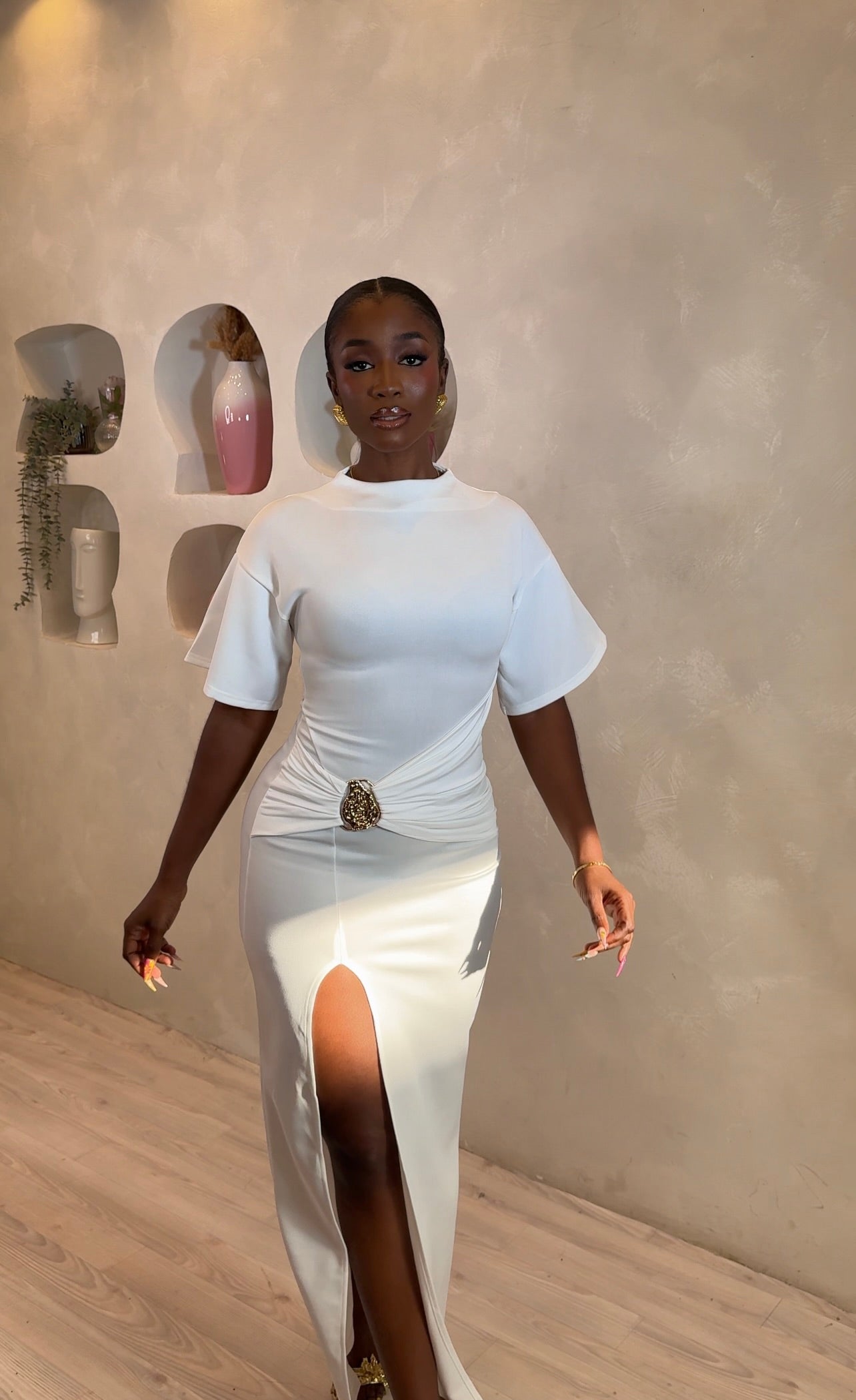 Ivory Grace Maxi Gown