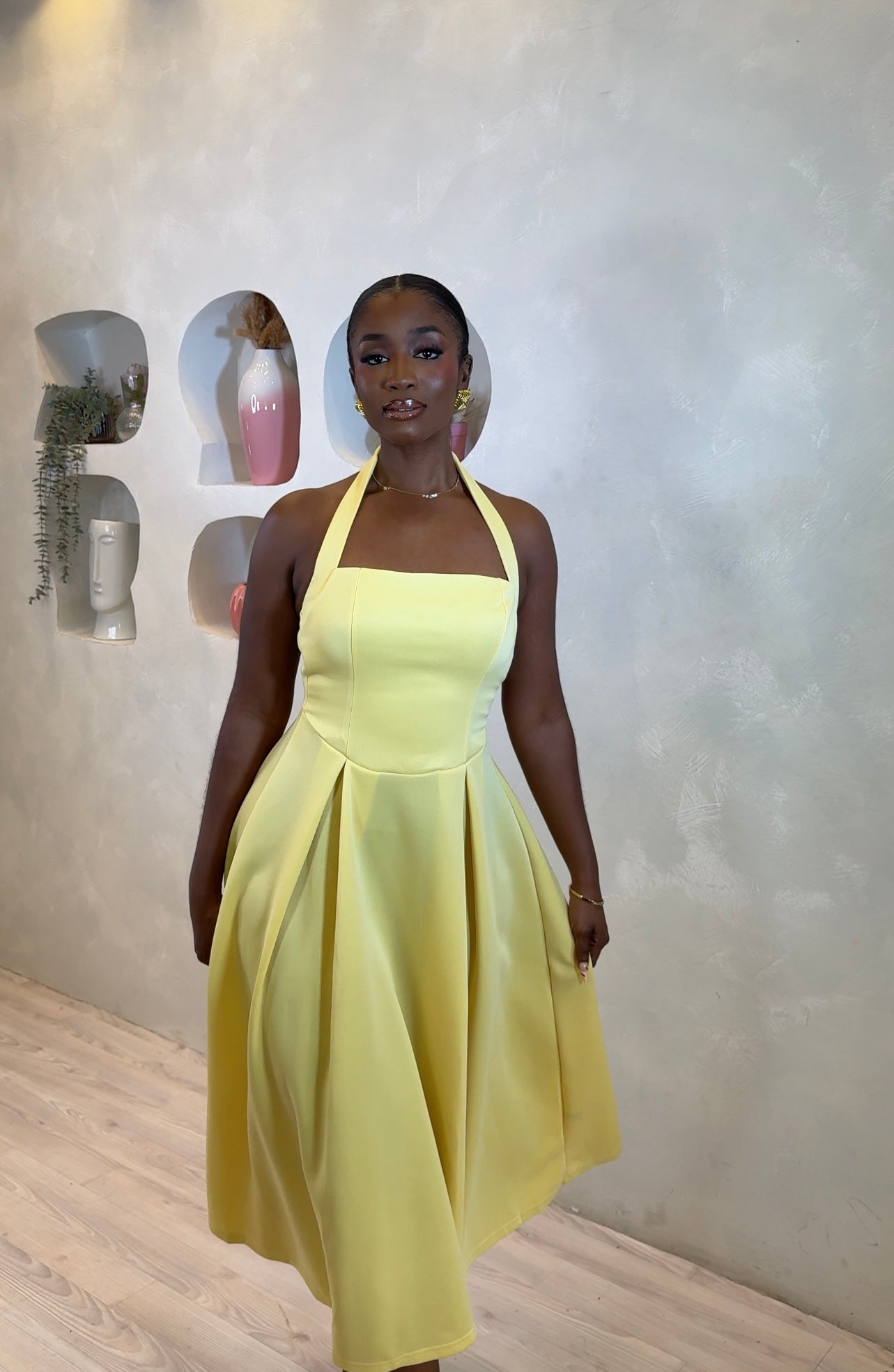 Sunlit Charm Midi Dress