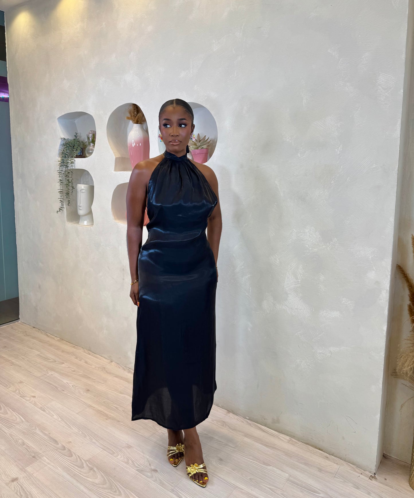 Midnight Allure Midaxi Dress