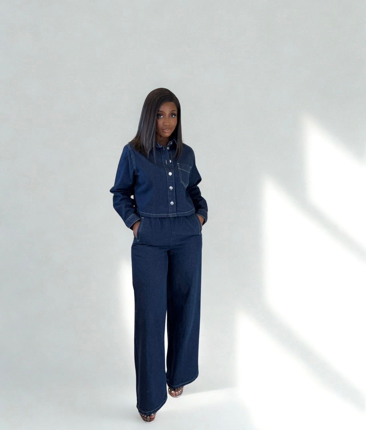 Helliante Denim Pants Set