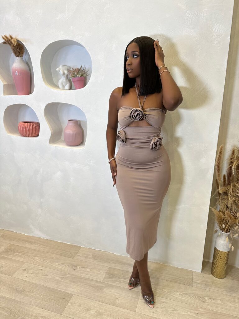 Ryah Cut Out Midi Dress