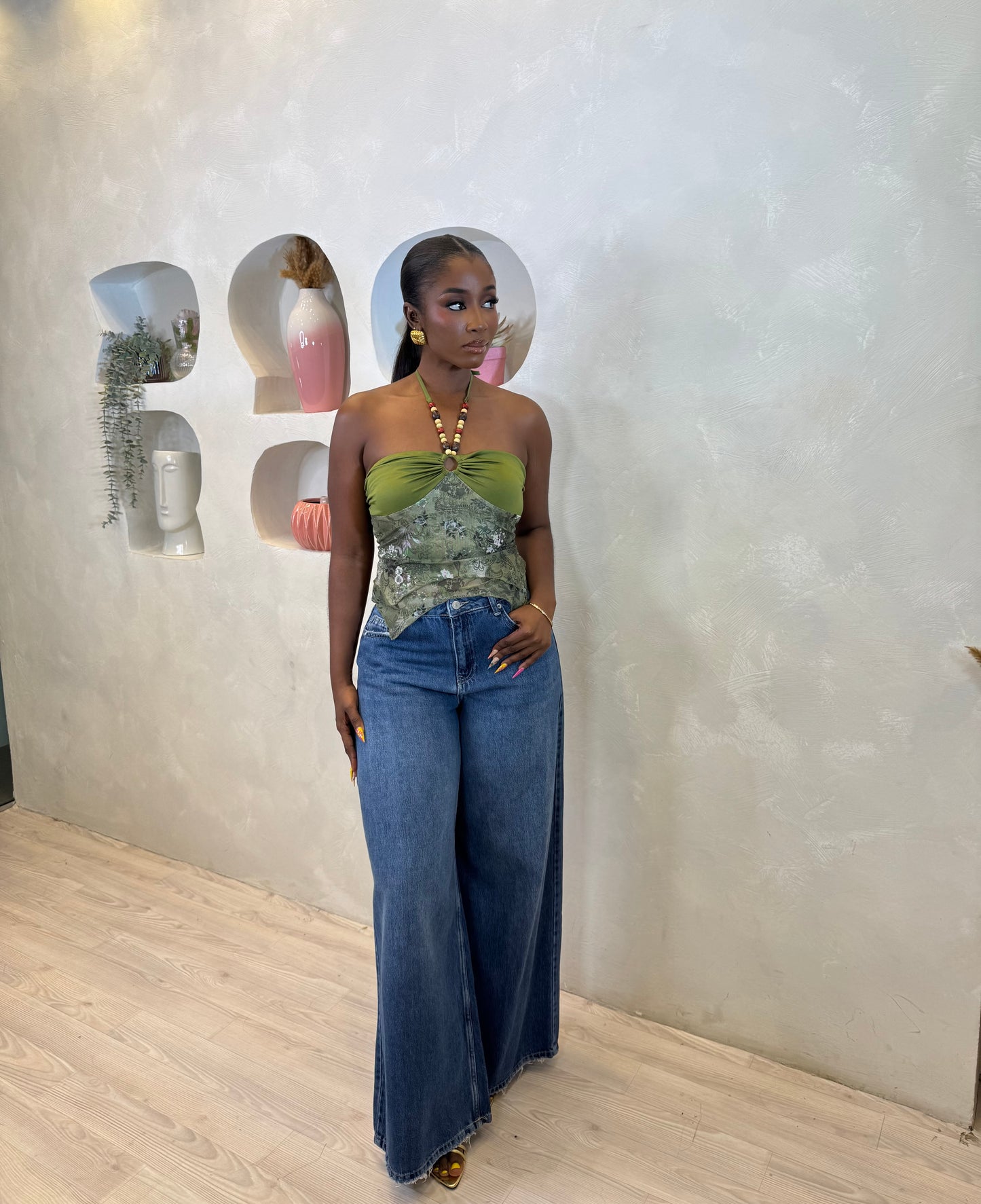 Emerald Essence Halter Top