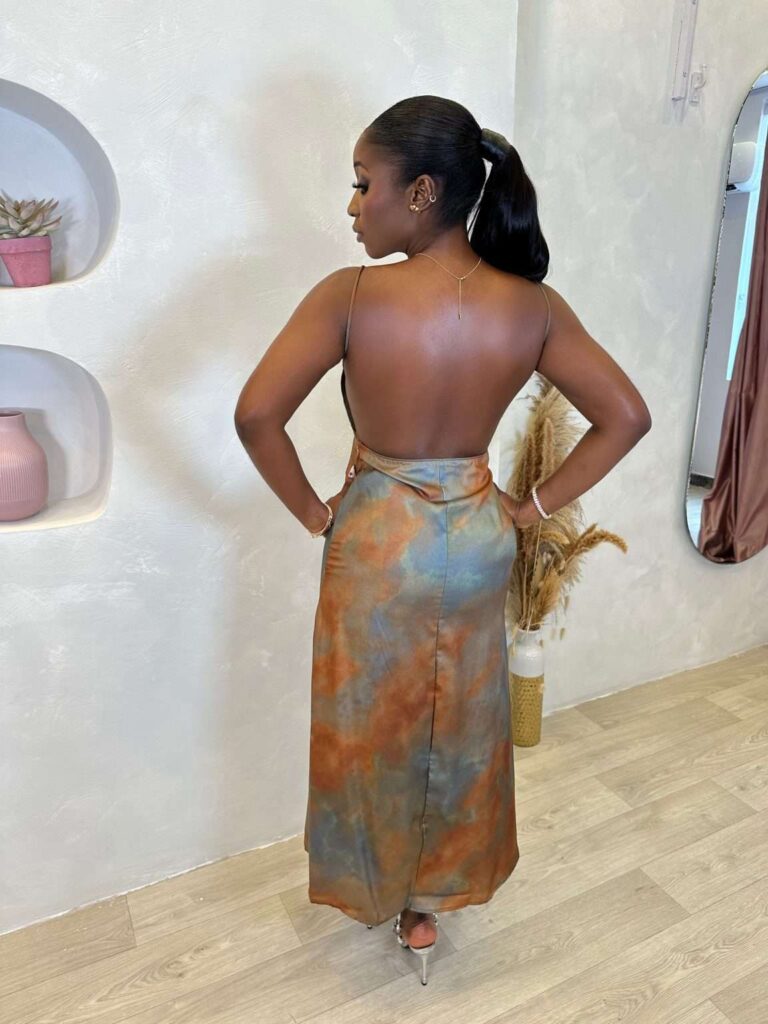 Into flames Midaxi Dress
