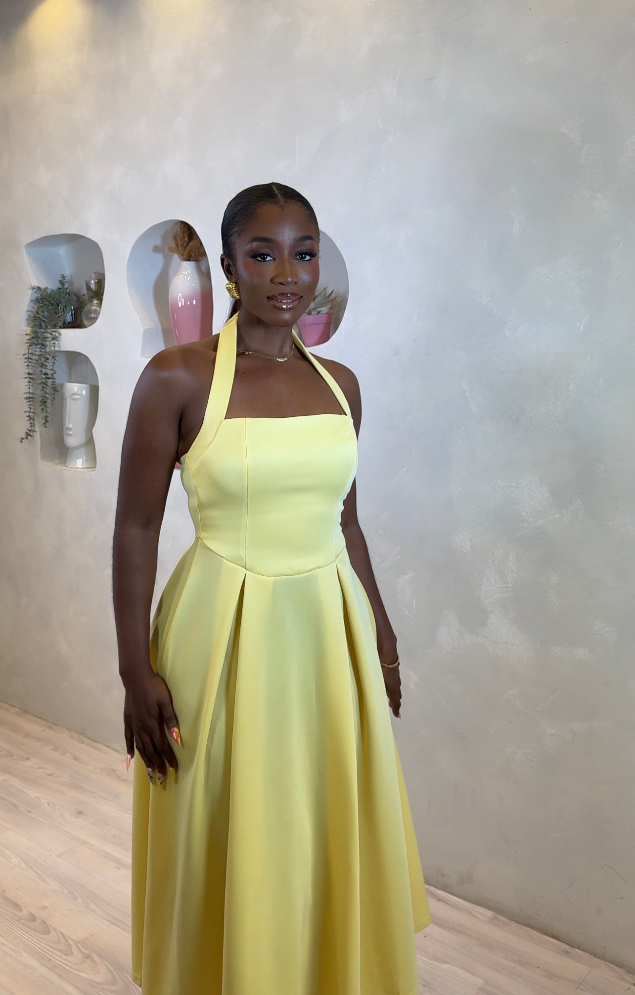 Sunlit Charm Midi Dress