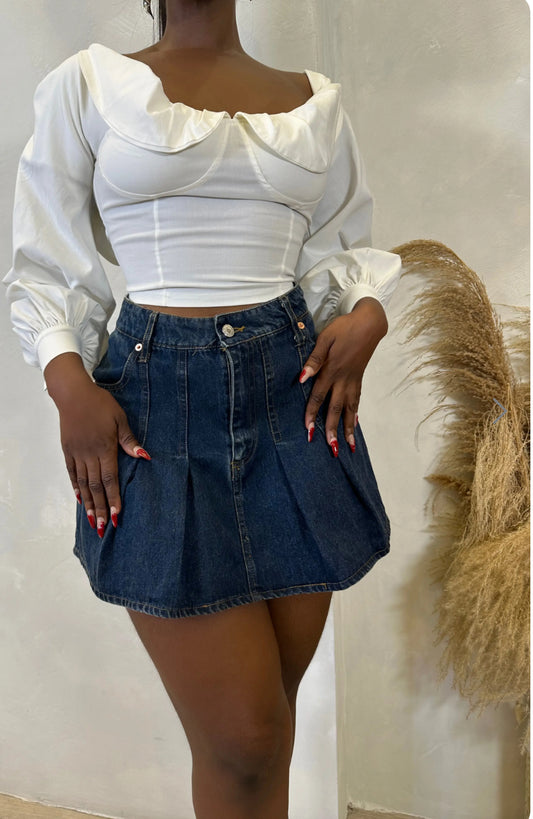 Fairy Dream Denim Mini Skirt