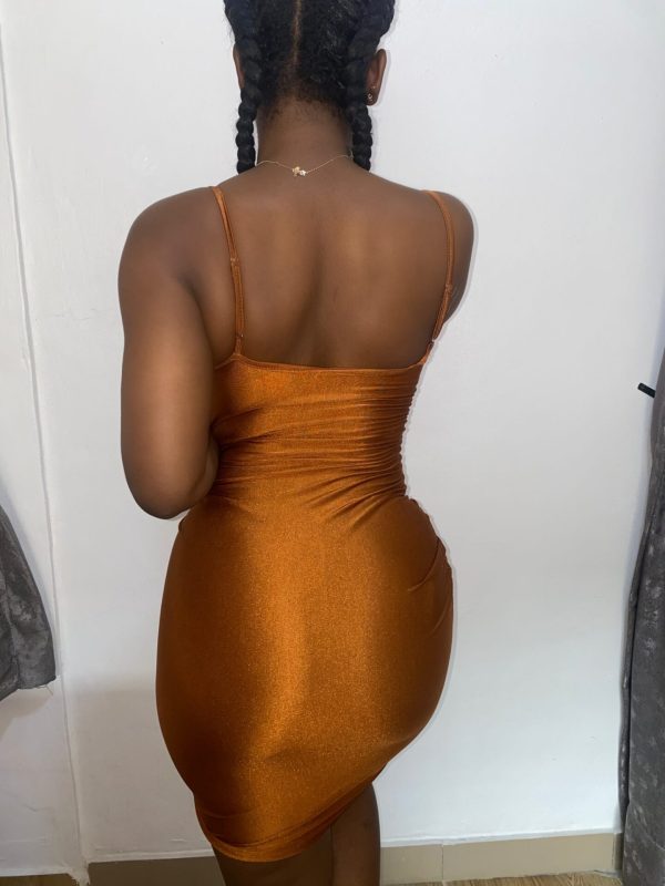 Vee Bodycon Ruched Dress