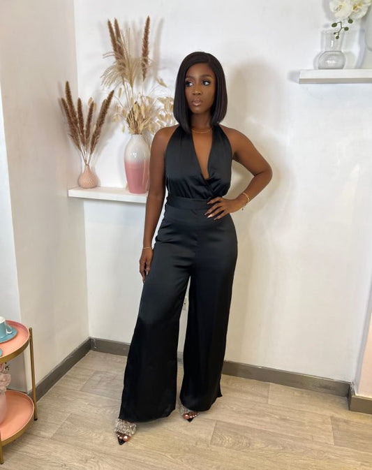 Satin Maxi Jumpsuit