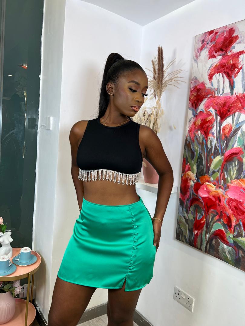 Mini Skirt With Bottons