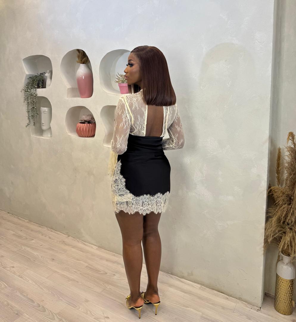 Lace Empress Mini Dress