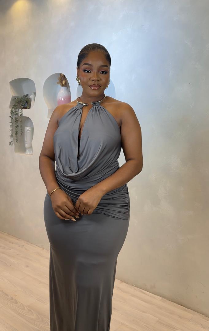 The Dripped In Mercury Maxi Dress