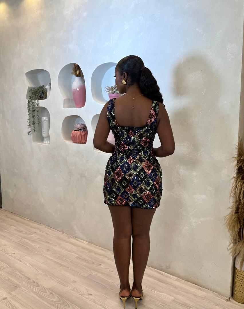 Midnight Magic Sequin Mini Dress